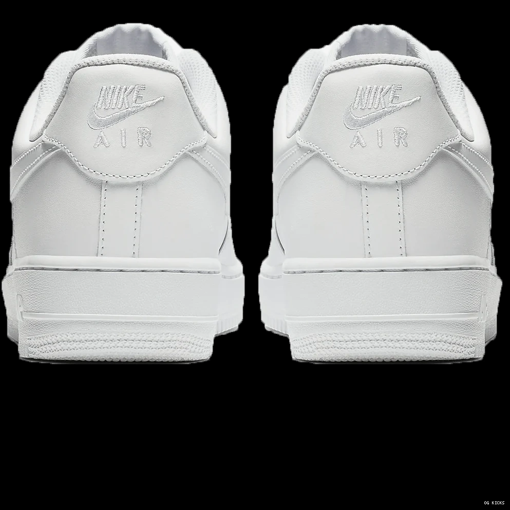 Low White Nike Force 1 Air '07' Triple 0531